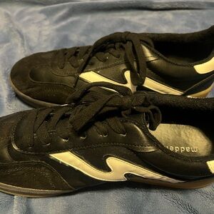 Madden Girl Black and White Sneakers